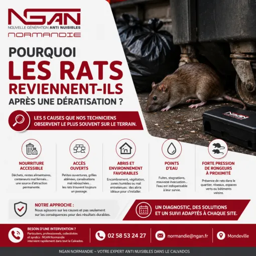 Pourquoi les rats s'installent